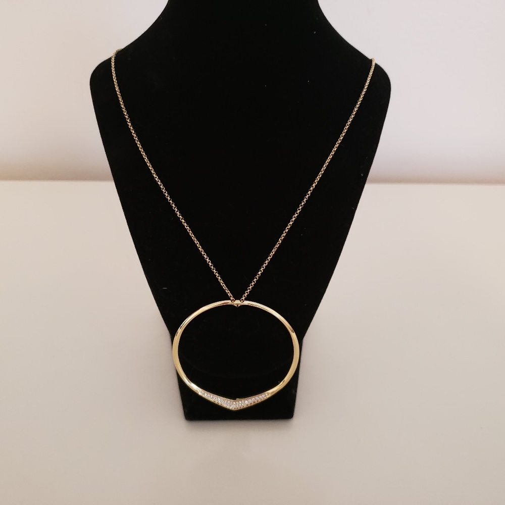 Michael Kors Gold Circle Necklace